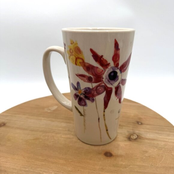 Natural Life Vtg. Multi-Colored Robbin Rawlings life is good Graphic flowers flo - Picture 2 of 9